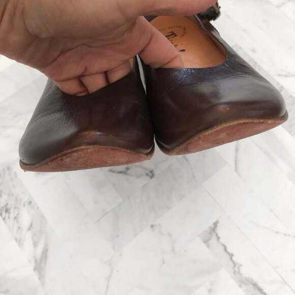 THINK! Mary Jane Leather Heels Size EU=38/ US=7 - Picture 5 of 8